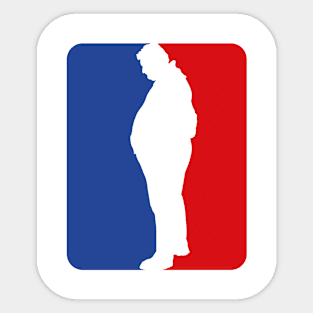 Basketball is for kids, lazy dad Sticker